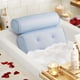 thumbnail image 1 of Almohada de baño Almohada para bañera con 6 ventosas Antideslizantes para Soporte de Cabeza, Cuello y Espalda, Malla de Aire Extra Gruesa y Suave Azul, 1 of 5