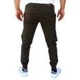 thumbnail image 3 of Jogger cargo de gabardina stretch John Silver Corte skinny color chocolate, 3 of 4