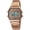 Rose Gold Band, variant on Men Lady Retro Stainless Steel Digital Casual Watch Stopwatch