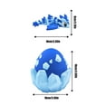 thumbnail image 3 of 3D Printed Crystal Dragon Egg Desktop Decoration, Articulated Movable Shell Sections With Intricate Crystal-Like Details, Crafted Via Advanced 3D Printing Technology For Durable, 3 of 6