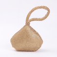 thumbnail image 1 of Sac de Soirée en Strass pour Femmes 15*12cm Or, 1 of 3