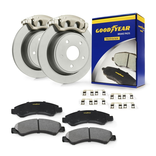 Goodyear Brakes PRC40652R, Rear Truck & SUV Brake Kit with Calipers