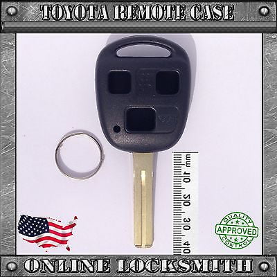 - New Remote Key Keyless FOB Replacement Case 3 Button Short Blade Shell For Lexus
