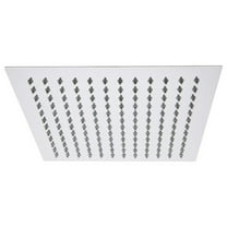 Aqua Piazza by KubeBath 12" Super Slim Square Rain Shower Head