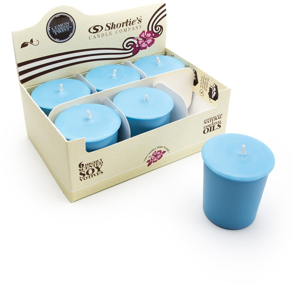 Lemon Blueberry Twist Soy Votive Candles Scented with Natural