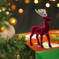 thumbnail image 5 of Christmas Decorations Indoor,Christmas Table Decorations Signs,Reindeer Tabletop Decorations,Christmas Deer Ornaments,Christmas American Snow Deer Pendant,Flocking Vibe Arrangement Decorations, 5 of 6