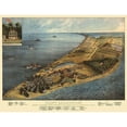 thumbnail image 3 of Everett 18x15 Black Modern Framed Museum Art Print Titled - Point Lookout Maryland - Everett 1863, 3 of 5