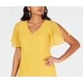 thumbnail image 2 of Thalia Sodi Women's Necklace Shift Dress Yellow Size XX-Large, 2 of 3