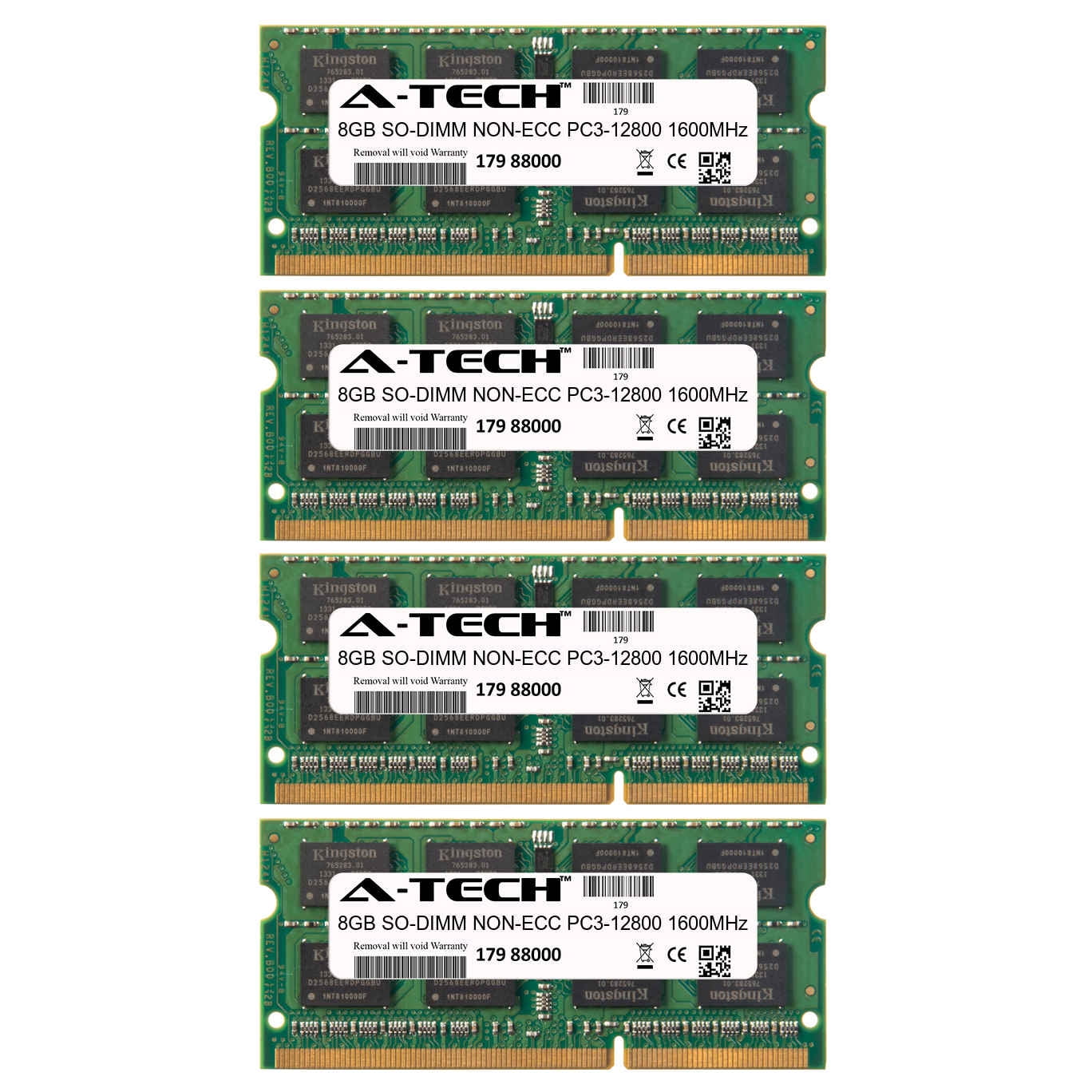 DDR3 1600MHz SODIMM PC3-12800 204-Pin Non-ECC Memory Upgrade Module A-Tech 8GB RAM for ASUS X Series 550JK 