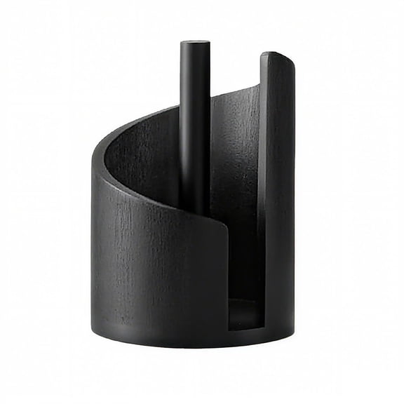 Stylish Mountain Paper Towel Holder Countertop, Mango Wood Base & Iron Spiral Design for Kitchen & Bath