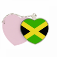 thumbnail image 1 of Jamaica national flag America del Norte país símbolo Mark patron Bolsa de viaje Mirror maquillaje corazón rosa, 1 of 4
