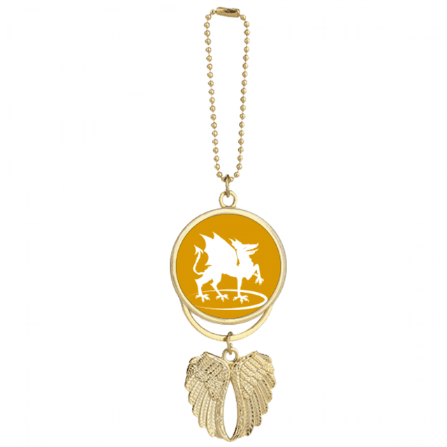 External Ferocious Ability Flame Gods Beasts Car Keychain Angel Wing Pendant