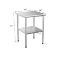 thumbnail image 6 of ROVSUN Stainless Steel Table for Prep & Work 24'' x 24'', 6 of 7