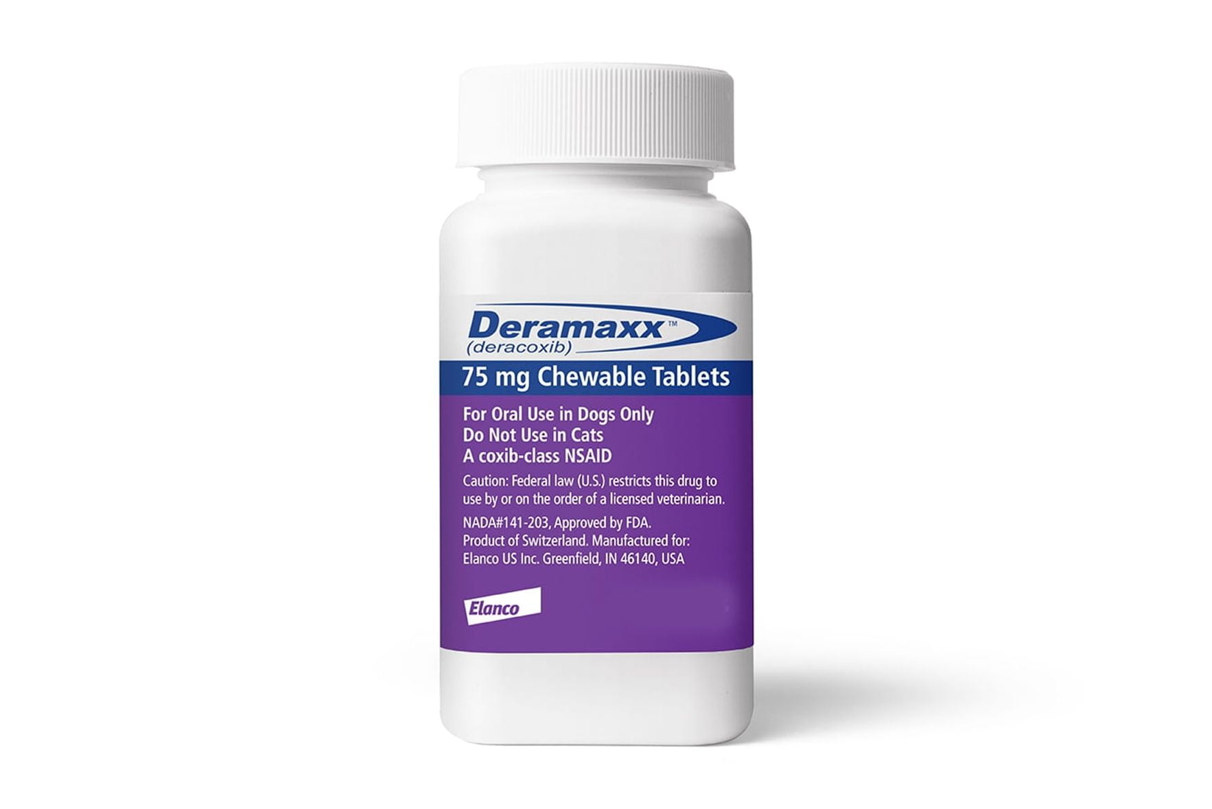 Deramaxx - 30 tablet bottle (75mg)