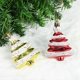 thumbnail image 4 of 8x6cm 4 Pack Christmas Ball Special-Shaped Christmas Tree Decoration Props Gift Plastic Painted Christmas Tree Gold, 4 of 5