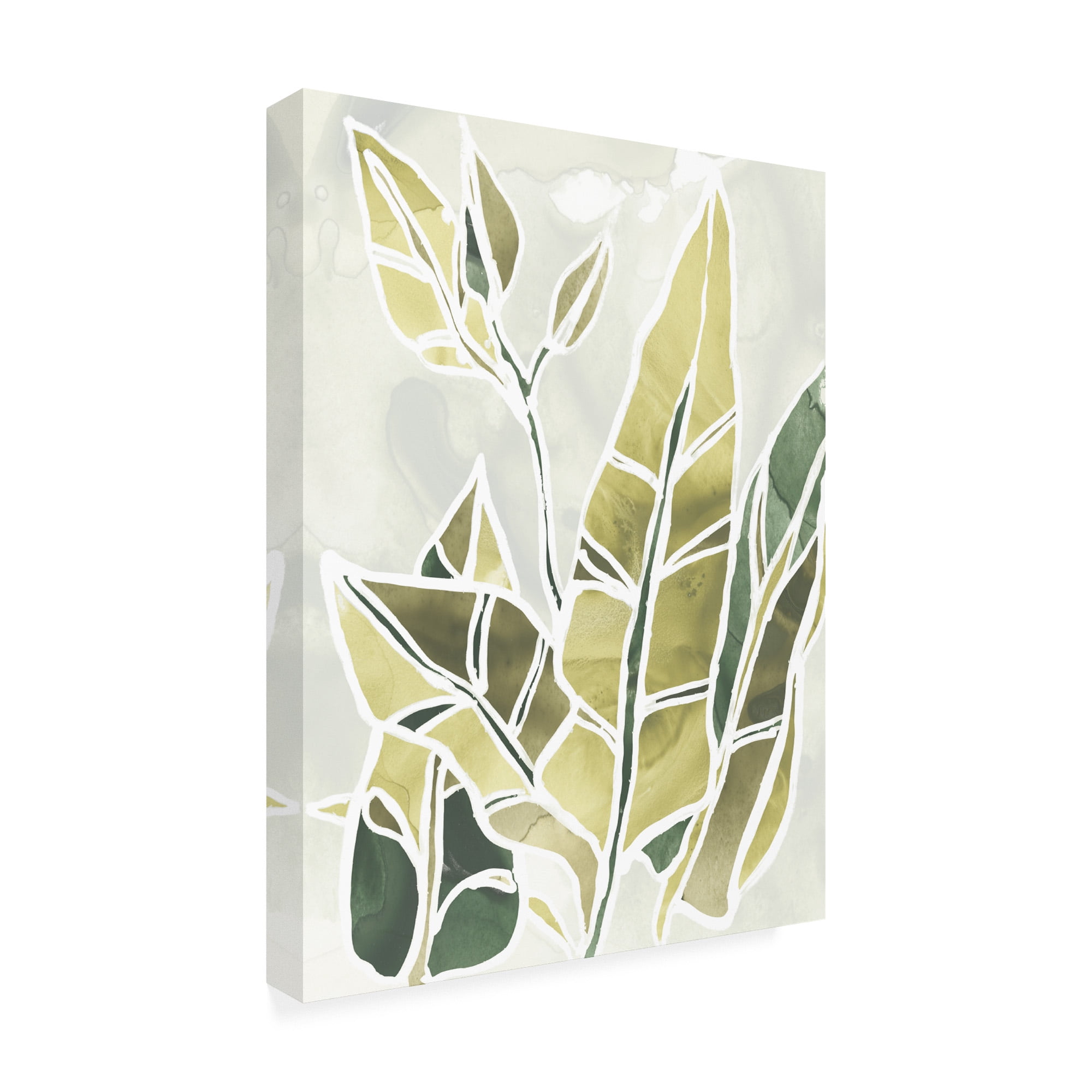 Trademark Fine Art 'Batik Leaves III' Canvas Art by June Erica Vess