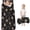 Mushroom and Moon Black Pattern, variant on Mushroom and Lobster Black Pattern Teens Toddler Nap Mat with Pillow, Sleeping Mat Bag for Preschool Daycare 59"x22"
