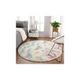 thumbnail image 3 of TWINNIS Fluffy Rainbow Rugs Round Area Rug for Living Room Bedroom Girls Kids Room,3'x3', 3 of 7