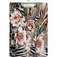 thumbnail image 2 of FMSHPON Jungle Zebra Leopard Rose Flower Floral Clipboard Hardboard Wood Nursing Clip Board and Pull for Standard A4 Letter 13x9 inches, 2 of 8