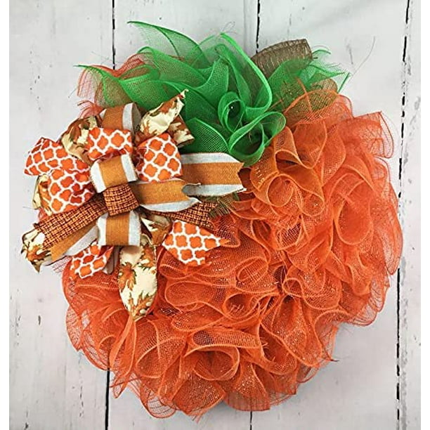 Mesh Wreath Supplies, 4 Pack Fall Poly Burlap Mesh 10 Inches, Fall Mesh  Ribbon Fall Decor with Metallic Foil Orange/Gold/Cream/Green Set for  Wreaths, Swags, Craft, Party Supplies 