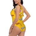 thumbnail image 4 of Honeii Leopard Print for women's one-piece swimsuit featuring a chic one-shoulder design experience elegance and style in the water-Medium, 4 of 6