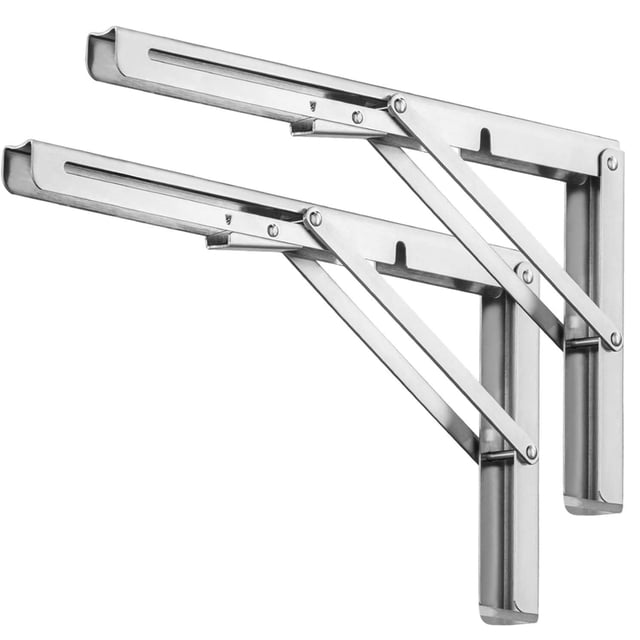 Soportes plegables Pynsseu de acero inoxidable pesado de 20 cm
