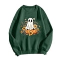 thumbnail image 4 of JSheng Women Loose Sweatshirts Halloween Fashion Printed Casual Long Sleeve Hoodless Sweatshirt Blouse, 4 of 5
