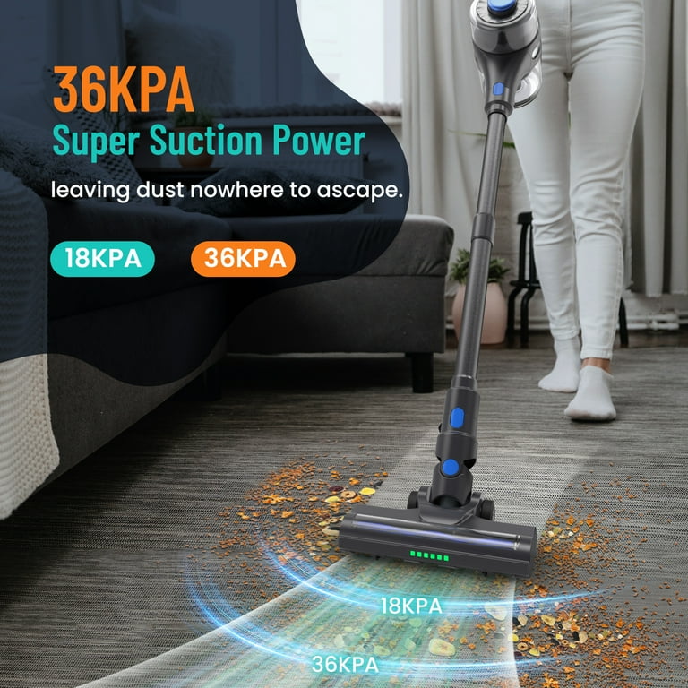 ユウ！CYCLONE STICK CLEANER VACFORE Vacuum Cleaner, 6 in 1 Powerful Suction Cordless