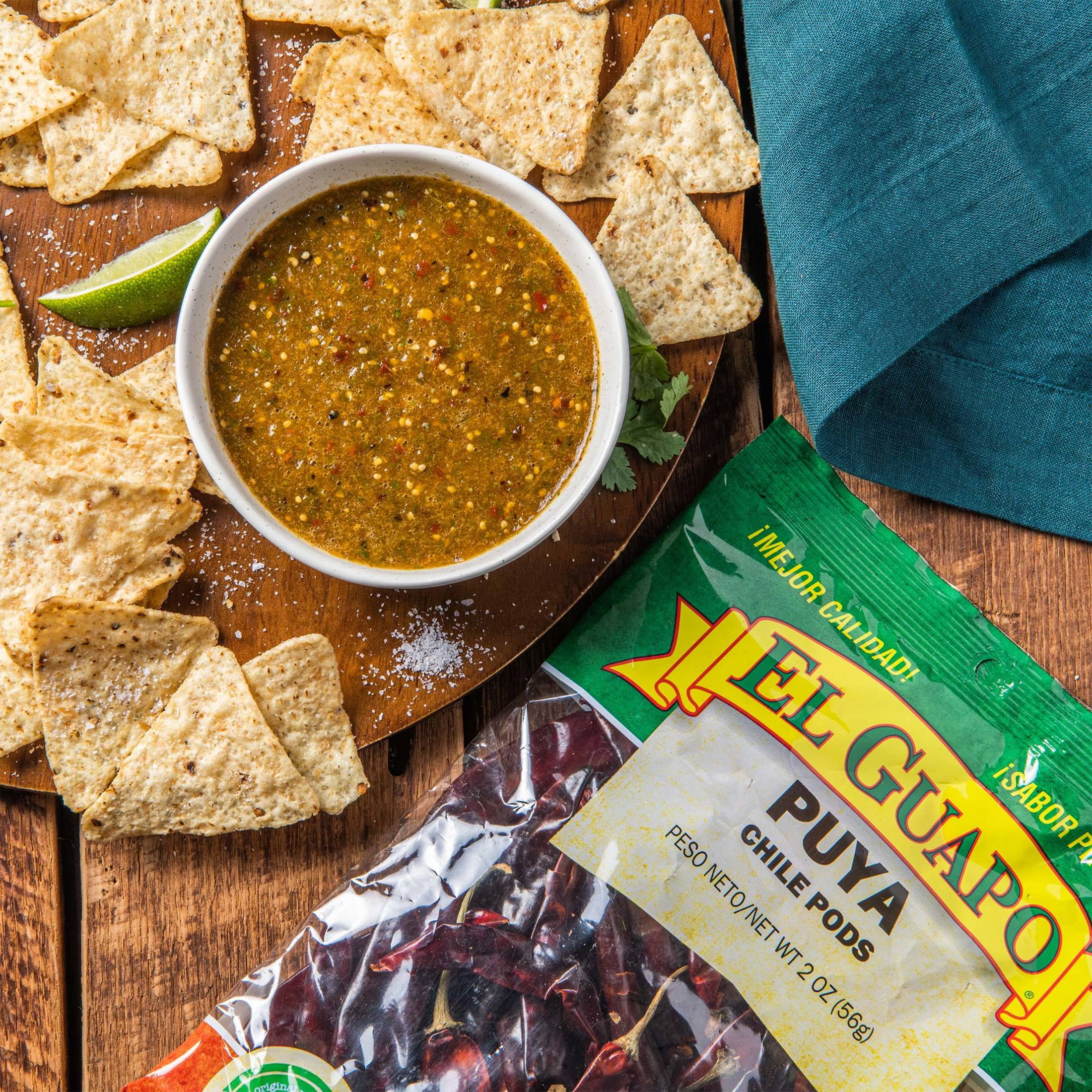 (4 pack) El Guapo Whole Puya Chili Pods, 2.0 oz Bag