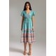 thumbnail image 1 of Vestido a media pierna estampado con cuello en V de Bellabarnetten Mia, 1 of 3