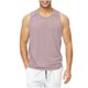 thumbnail image 1 of pstuiky Camiseta sin mangas para hombre, Camiseta deportiva de secado rápido de malla de color liso con cuello redondo para hombre Tops elegantes para mujer l, 1 of 5