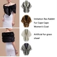 thumbnail image 4 of Jumpingount Capa de invierno nupcial de plumas artificiales, chaqueta de boda, chal, abrigo, bufanda de calentamiento para fiesta de Navidad, vestirse Accesorios de disfraces tipo 4 Jumpingount AP012809-04, 4 of 6