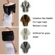 thumbnail image 5 of Jumpingount Mujer pluma nupcial invierno cálido boda chaqueta envuelve chal abrigo fiesta calentamiento bufanda vestirse accesorio Casual diario Accesorios de disfraces Blanco Jumpingount AP012809-03, 5 of 6