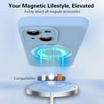 thumbnail image 2 of with Magnetic Invisible Stand Phone Case for iPhone 15 Plus 6.7 inches, Silicone Compatible with Magsafe Military Grade Full Camera Protection Phone Covers for Women Men(Light Blue), 2 of 14