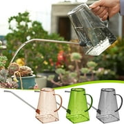 pstuiky Long Spout Watering Can for Indoor Plants 1.6L Plastic Garden Watering Pot with Detachable Rose Precise Pouring for Potted Flowers, Herbs, Succulents Easy Fill & Lightweight Design