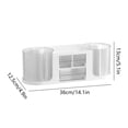 thumbnail image 3 of TIMIFIS Double Rotating Pen Holder Storage Desktop Organizer and Accessories Art Supplies Storage Box for Home School Office Office Desk Accessories, 3 of 6