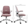 LinenTouch Fabric Office Chair Swivel Task Chair with Adjustable