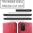 thumbnail image 2 of ORUYROP Samsung A03S Case Samsung A03S Wallet Case Shockproof Flip Flap Foldable Magnetic Clasp Protective Galaxy A03S Cover case with Cash Credit Card Slots and for Samsung Galaxy A03S (Red), 2 of 7