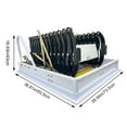 thumbnail image 3 of INTBUYING Hidden Telescopic Folding Ladder Black-White 10.5ft/13Steps Al-Mg Alloy 27.56x35.43in, 3 of 12