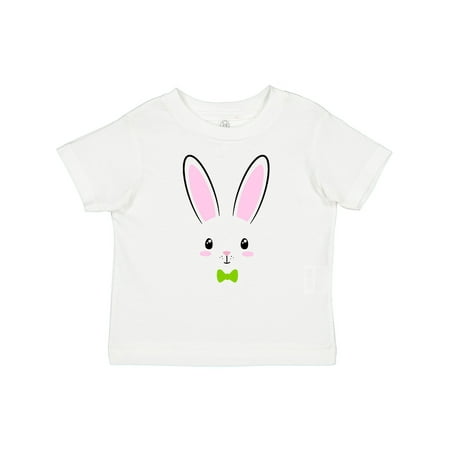 

Inktastic Easter Bunny Face Boy with Green Bow Gift Baby Boy or Baby Girl T-Shirt