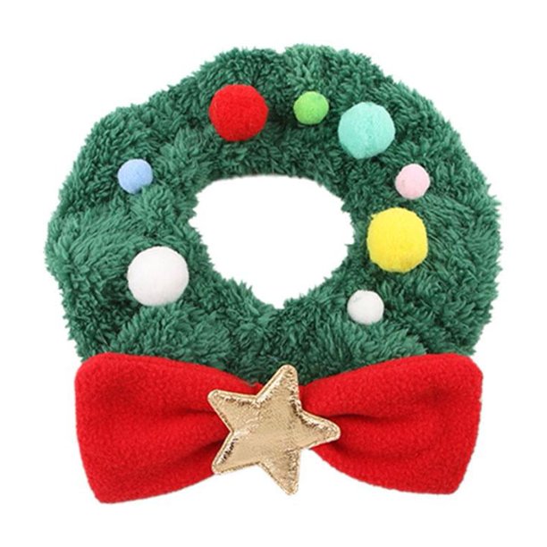 EZLIFE Pañuelo para el cuello para perro, gato, mascota, de punto, para Navidad, para invierno, L0P1