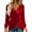 Red, variant on Lenpel Women's Sequin Velvet Tops Long Sleeve Wrap V Neck Asymmetrical Hem Ruched Slim Dressy Casual Blouses Velour Tunic Shirts(Red,X-Large)