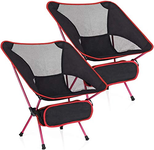 2 Pack Camping Chairs Backpacking Chair Portable Compact Ultralight Outdoor Fold 