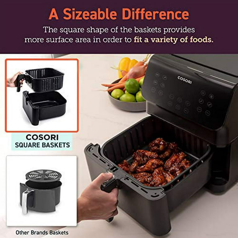 Square Air Fryer Accessories, 8 Inch XL Deep Fryer Accessories Compatible  with Philips Cosori Ninja Gowise Gourmia Chefman Comfee Air Fryer, Fit