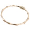 thumbnail image 1 of Shisuyan Simple Solid Bangle Bracelet Golden 1Pcs 2.52X2.36X0.39in, 1 of 8