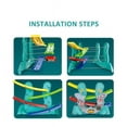 thumbnail image 3 of FNNMNNR Gliding Car Toy--4-layers Race Track Toy, with 4pcs Cars U-Shaped Car Slide Track Toy Enhance Parent-Children Relationship Racing Track Toy for Boys Girls (Pink), 3 of 4