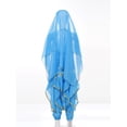 thumbnail image 3 of inhzoy Girls Indian Belly Dance Outfit Crop Top Ruffled Pants Hip Scarf Headscarf Festival Dancewear Sky Blue-B XL, 3 of 8