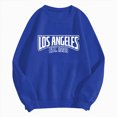 thumbnail image 5 of Towmus Women's Los Angeles Crewneck Sweatshirt Plus Size Crewneck Pullover Hoodies Casual Knit Print Casual Tops Sweater, 5 of 5