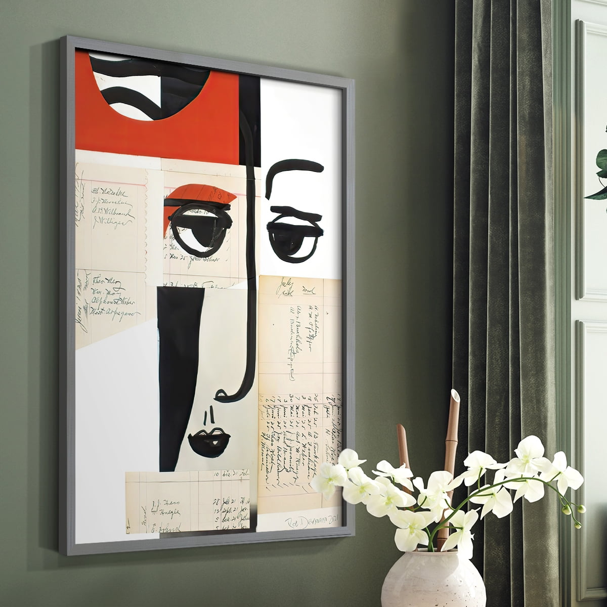Faces of A Century III in Paper Solid Wood 16 x 20 Framed Print