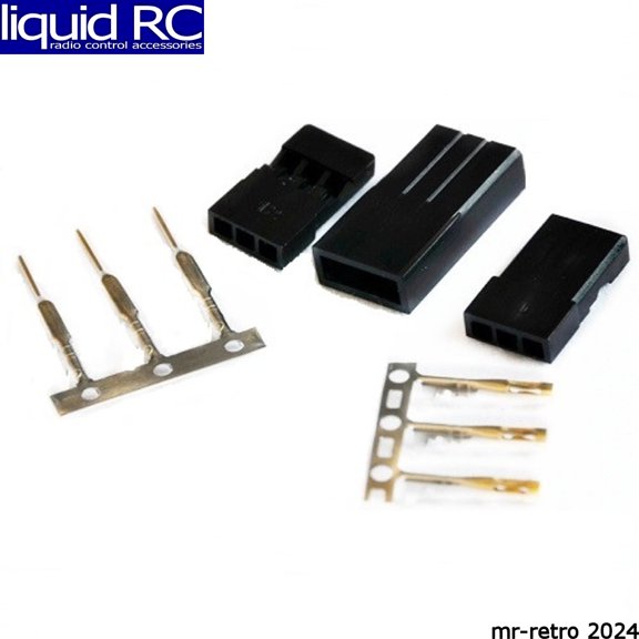 Racers Edge 1676 Jr Servo Plug Male & Female 5 Pair